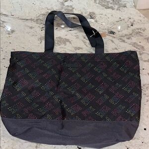 PINK Victoria's Secret Logo Tote Bag - Black